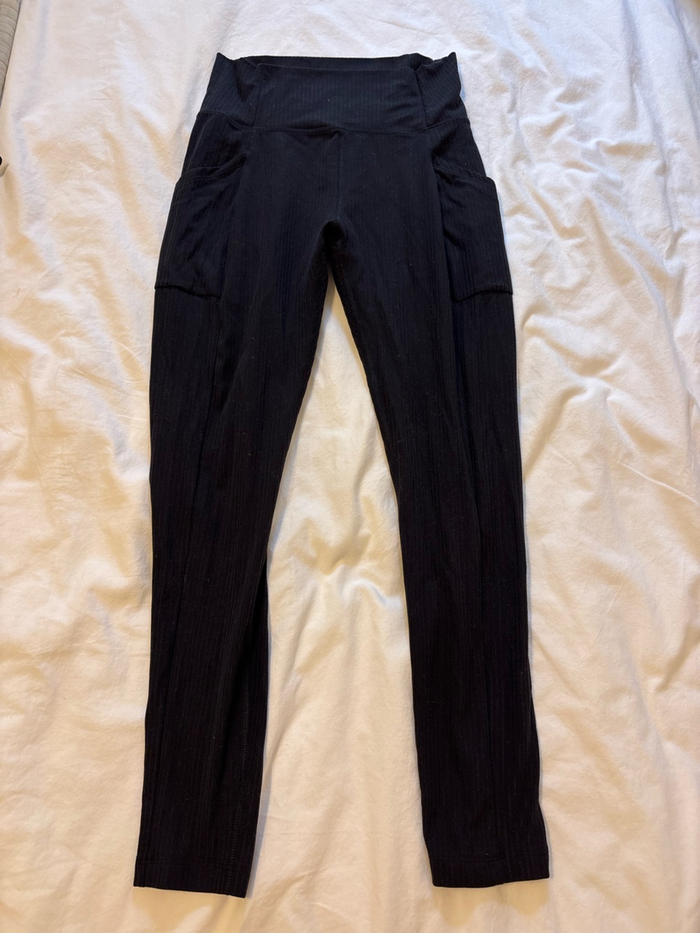 REI Black Ribbed Leggings